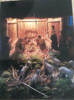 Handgemaakte Kerststal met Beelden, Antiek en Kunst, Antiek | Religie, Ophalen