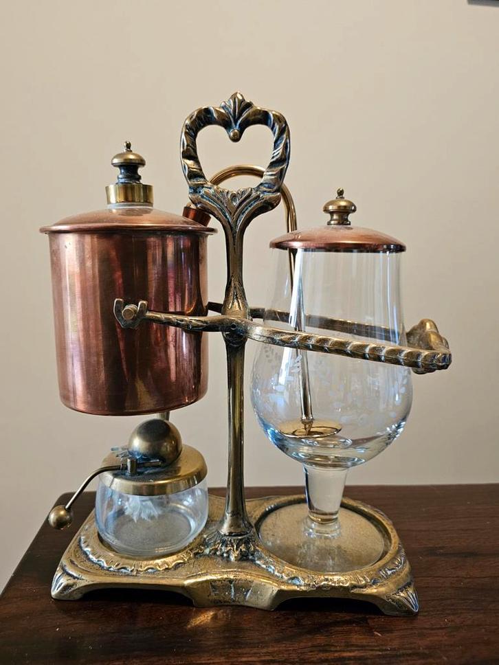 Turkse Koperen Koffie Percolator - Antiek, Antiek en Kunst, Antiek | Koper en Brons, Brons, Ophalen of Verzenden
