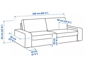 IKEA kivik driezitsbank. - afbeelding 3