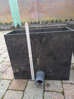 overstort bak vijfer PE met 50 mm pvc aansluiting knel, Ophalen, Gebruikt