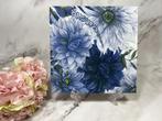 Ti flair knutsel servetten blauwe dahlia bloem decoupage 409, Ophalen of Verzenden, Nieuw, Materiaal