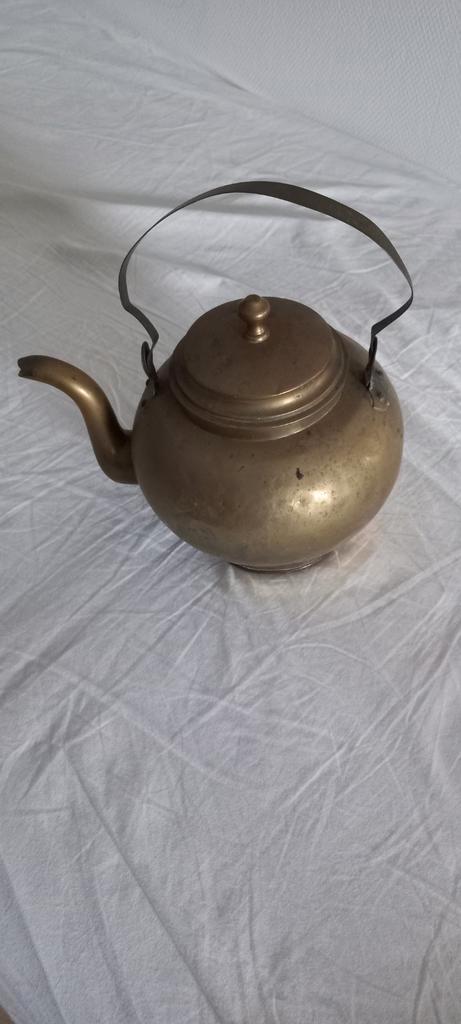 ANTIEKE GEEL KOPEREN WATER KETEL 100 JAAR OUD, Antiek en Kunst, Antiek | Koper en Brons, Koper, Ophalen of Verzenden