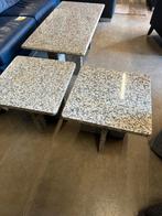 Natuurstenen tafels salontafel en bijzettafels, Tuin en Terras, Tuintafels, Ophalen, X, X, X