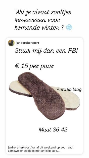 Echt Lamswollen zooltjes inlegzolen bont en antislip Fellhof beschikbaar voor biedingen