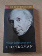 Leo Vroman - Vroeger donker dan gisteren, Leo Vroman, Ophalen of Verzenden, Zo goed als nieuw, Sport