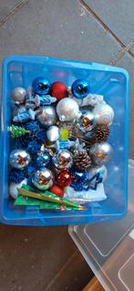 Kerstboomversiering - Zilver & Blauw - Complete Set, Diversen, Ophalen, Gebruikt