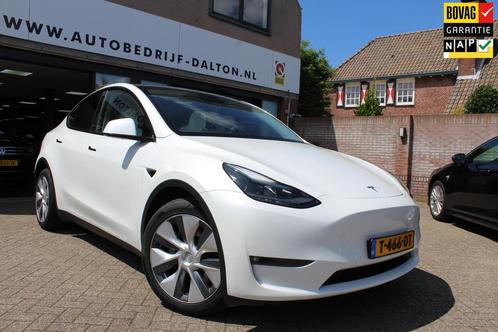 Tesla Model Y Long Range AWD 75 kWh TREKHAAK / WIT LEER / AU, Auto's, Tesla, Bedrijf, Te koop, Model Y, 4x4, ABS, Adaptive Cruise Control