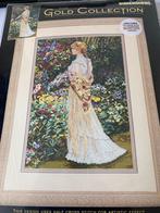 BORDUURPAKKET DIMENSIONS GOLD IN HER GARDEN, Hobby en Vrije tijd, Verzenden, Nieuw, Handborduren, Borduurpakket
