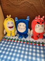 3 Oddbods knuffeltjes 17 cm groot, Ophalen of Verzenden