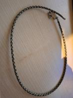 Energetix lederen ketting, Sieraden, Tassen en Uiterlijk, Ophalen of Verzenden, Zo goed als nieuw, Bruin, Overige materialen
