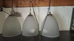 Glazen lampen hang ikea 3 x keuken, Ophalen of Verzenden, Zo goed als nieuw, Rond, Minder dan 25 cm