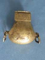 Kruit doosje in brons - 18e - 19e eeuw, Antiek en Kunst, Ophalen of Verzenden, Brons