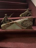 Art deco klok brons, Antiek en Kunst, Ophalen of Verzenden