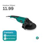 Slijptol / Haakse slijper te huur (HUREN), Doe-het-zelf en Verbouw, Ophalen of Verzenden, 1000 watt of meer, Haakse handslijpmachine