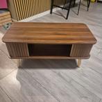 Houten salontafel met opbergruimte, Huis en Inrichting, Tafels | Salontafels, Ophalen, Minder dan 50 cm, 50 tot 100 cm, Nieuw