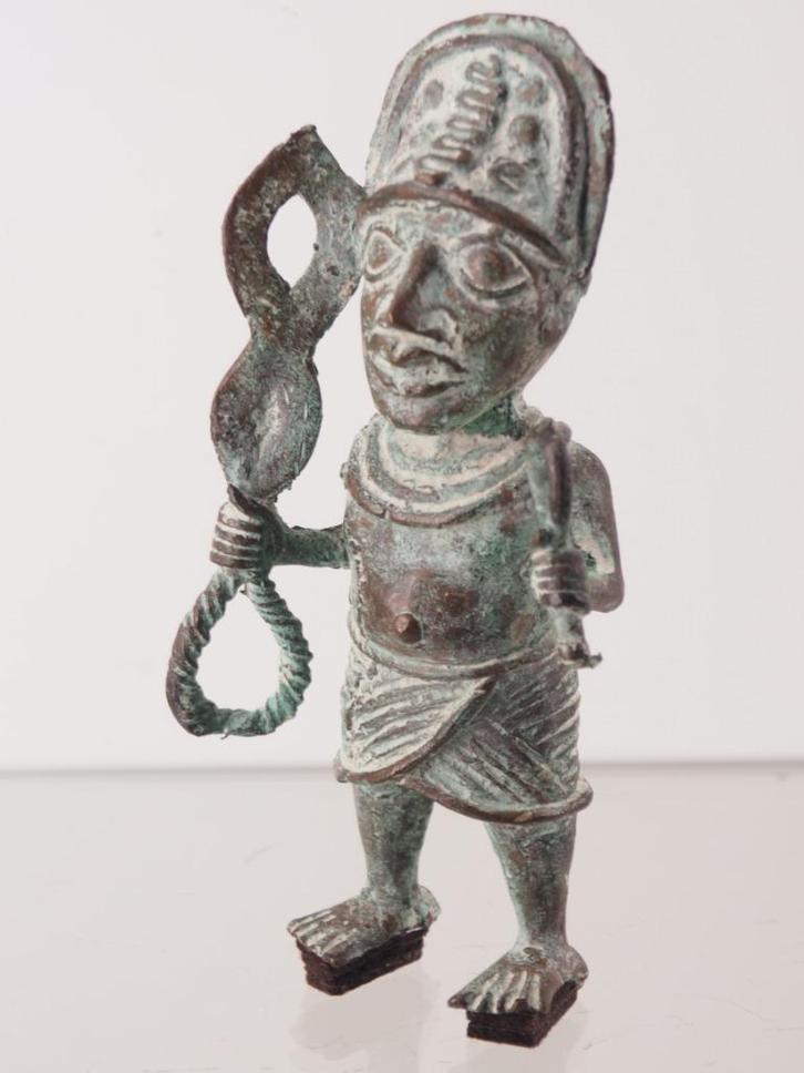Benin warrior brons (170305-35), Antiek en Kunst, Kunst | Niet-Westerse kunst, Ophalen of Verzenden