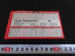 sticker Kalender 1996 T.E.M. Peelland bv SHELL Wanssum Asten, Ophalen, Zo goed als nieuw, Bedrijf of Vereniging