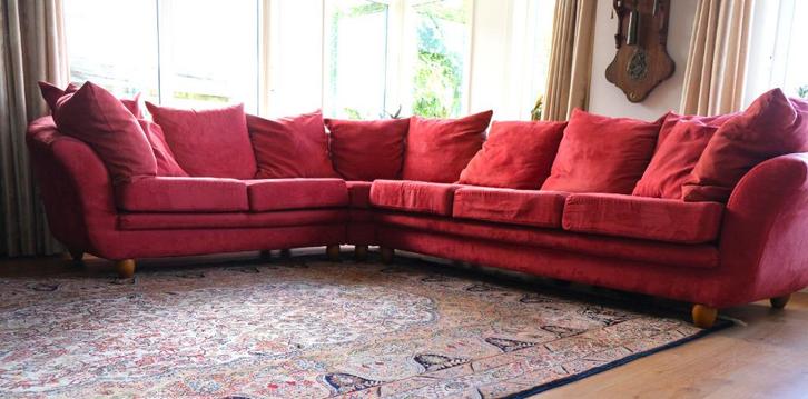 Hoekbankstel, Huis en Inrichting, Banken | Bankstellen, Gebruikt, Hoekbank, Vierpersoons of meer, 300 cm of meer, 75 tot 100 cm