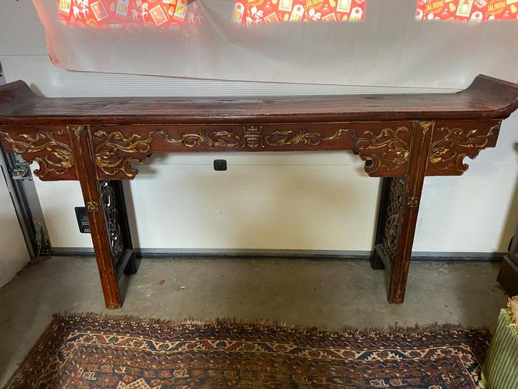 Sidetable / altaartafel, Huis en Inrichting, Tafels | Sidetables, Zo goed als nieuw, 25 tot 50 cm, 200 cm of meer, Rechthoekig