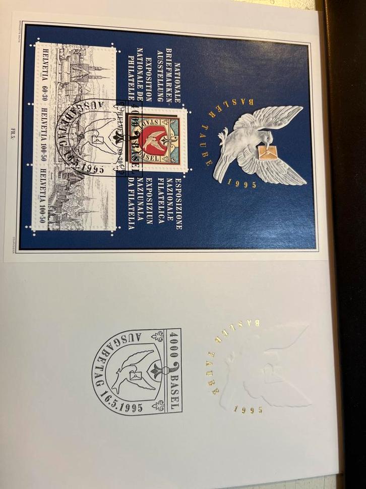 Zwitserland Basel Filatelie Tentoonstelling 1995, Postzegels en Munten, Postzegels | Europa | Zwitserland, Gestempeld, Ophalen of Verzenden