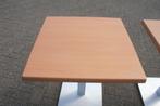 2 leuke vierkante terrastafels tuintafel rvs Werzalit 80x80, Ophalen, Gebruikt