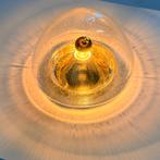 Hoffmeister bubble glass gouden plafond- of wandlamp, Ophalen of Verzenden, Zo goed als nieuw, Glas, Vintage