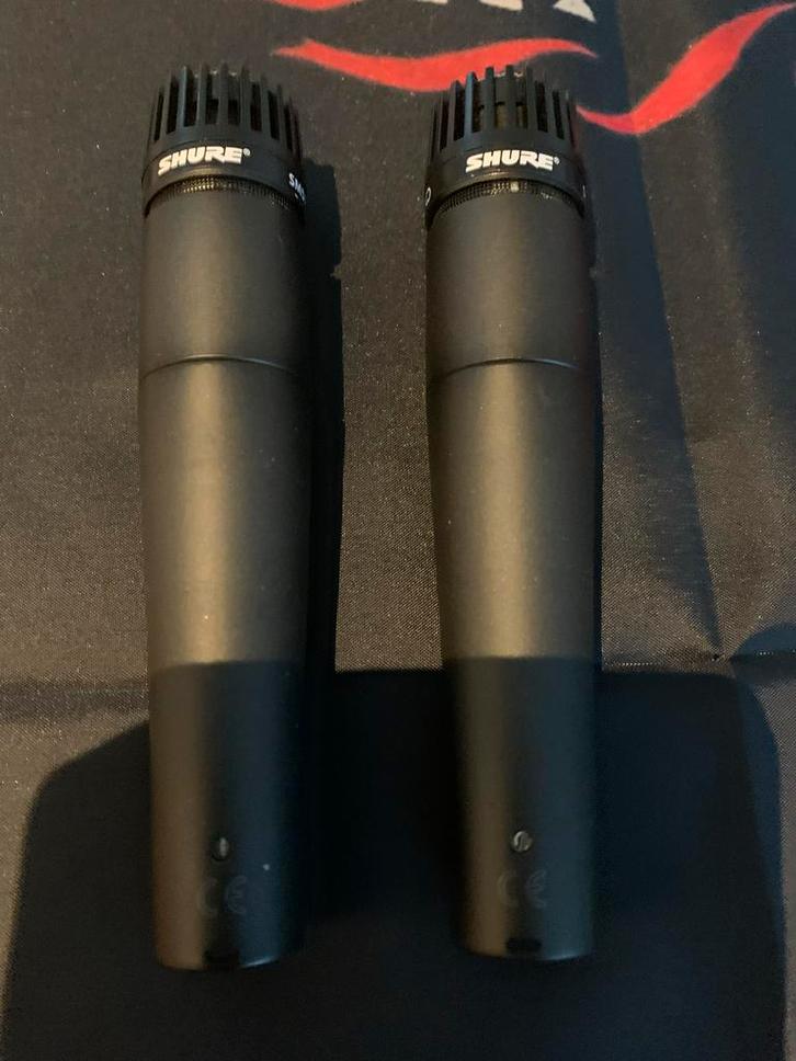 Microfoon Set: Shure SM57, M58,, Muziek en Instrumenten, Microfoons, Gebruikt, Zangmicrofoon, Ophalen of Verzenden