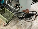 Kinderfiets popal zwart met krat, Ophalen, Zo goed als nieuw, Minder dan 16 inch, Popal