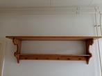 Grenen vintage kapstok met hoedenplank, Gebruikt, 100 tot 150 cm, Hout, Ophalen