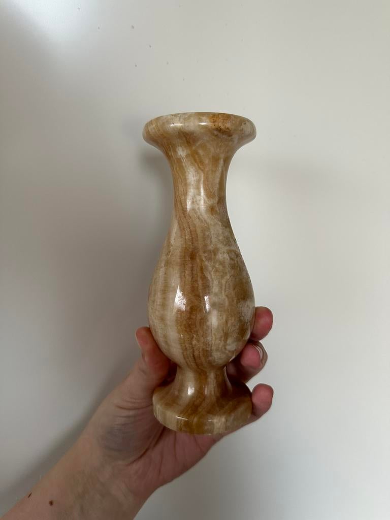 Vintage vaasje van onyx, Ophalen of Verzenden