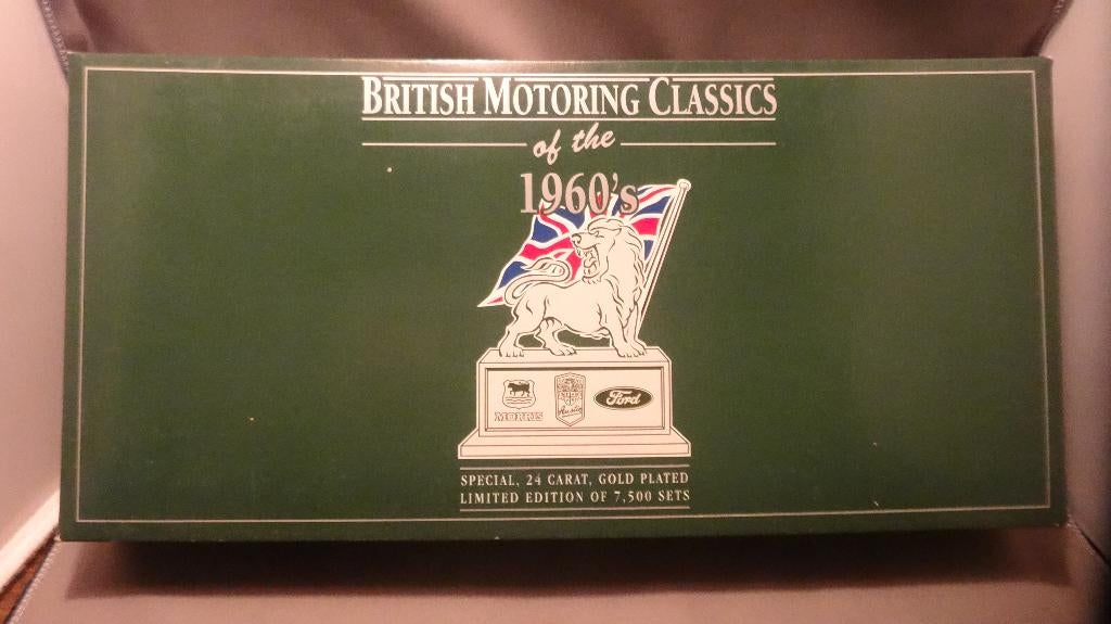 Echt goud 24-carat Vanguards Lledo Corgi set zie tekst  1:43, Hobby en Vrije tijd, Modelauto's | 1:43, Verzenden, Nieuw, Auto