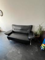 zwarte leer bank, Ophalen, Gebruikt, Minder dan 75 cm, 150 tot 200 cm