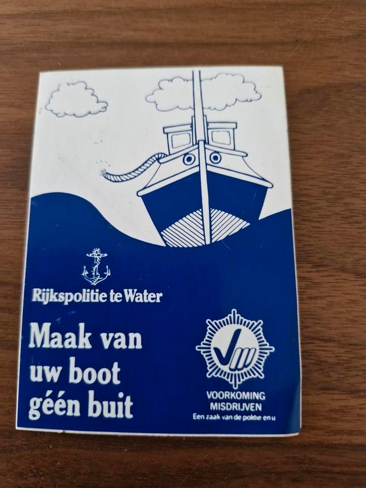 4560 Sticker Rijkspolitie te Water Reclame, Verzamelen, Stickers, Gebruikt, Ophalen of Verzenden