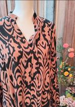 Bruin zwarte blouse G. Ricceri mt L, G.Ricceri, Bruin, Maat 42/44 (L), Nieuw