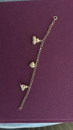 835 zilver bedelarmband 16,8 cm lang, Gebruikt, Ophalen of Verzenden, Met bedels of kralen, Zilver