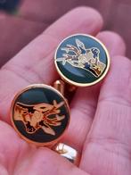 Vintage 80's zeldzaam manchetknopen, Sieraden, Tassen en Uiterlijk, Manchetknopen, Ophalen of Verzenden, Zo goed als nieuw, Overige materialen