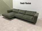 GRATIS LEVERING Z.G.A.N groene hoekbank 315x160 Gereinigd, Huis en Inrichting, Ophalen of Verzenden, Zo goed als nieuw, 150 cm of meer