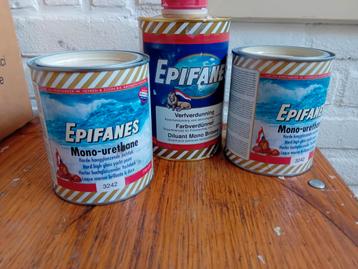 Epifanes botenlak nieuw ongebruikt en halfvolle verdunning beschikbaar voor biedingen