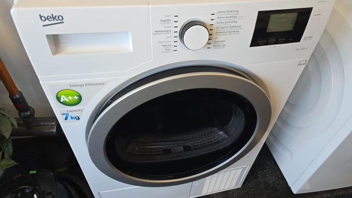 Beko warmtepompdroger 7kg A++ 275,-, Witgoed en Apparatuur, Wasdrogers, Gebruikt, Overige typen, Voorlader, 6 tot 8 kg, Minder dan 85 cm