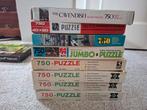 8 puzzels van 750 stukjes, Ophalen of Verzenden, 500 t/m 1500 stukjes, Gebruikt