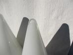 Set glazen Teepee cone lampen (2) SCE France , Post Modern, Ophalen of Verzenden, Gebruikt, Glas, Minder dan 50 cm