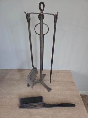 Openhaard gereedschap set - IJzer - 80cm beschikbaar voor biedingen
