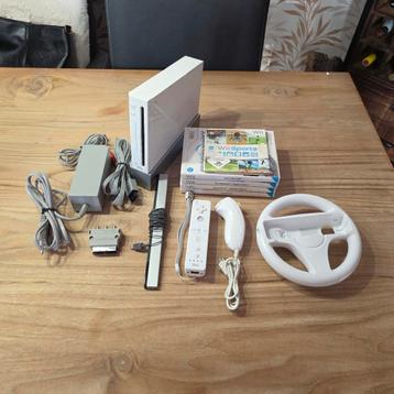 Nintendo Wii met 5 games en 1 controller beschikbaar voor biedingen