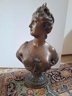 Bronzen Buste Diane  v d Jacht 47 cm Houdon, Antiek en Kunst, Ophalen