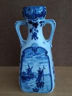 Delfts Blauw, vaas afbeelding molen zeilboot, 10 euro, Ophalen of Verzenden