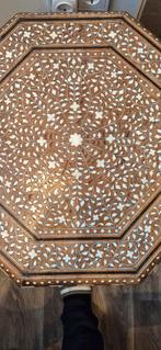 Handgemaakte Indiase salontafel met beeninleg, Ophalen of Verzenden