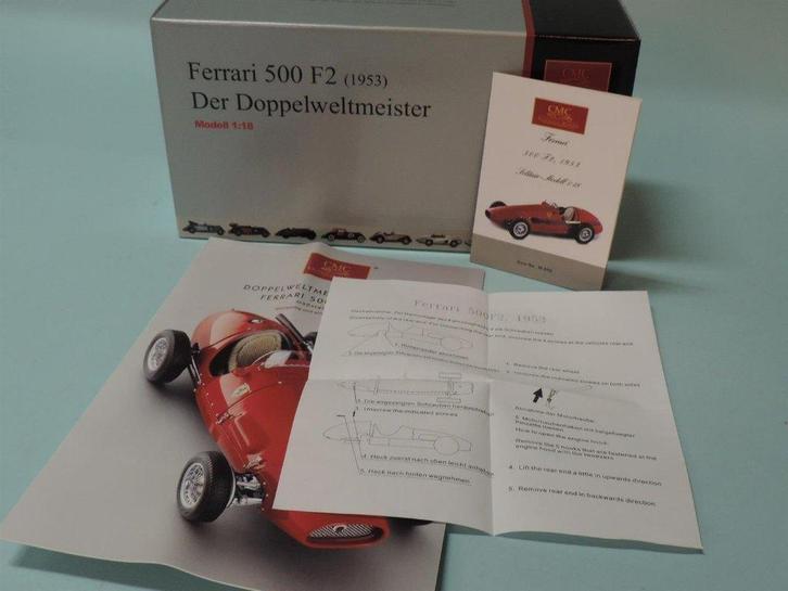 CMC M-056 Ferrari 500 F2 Der Doppelweltmeister Nieuw in doos, Hobby en Vrije tijd, Modelauto's | 1:18, Nieuw, Auto, Overige merken