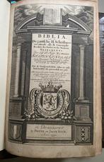 Bijbel Keur 1730 met wereldkaart en prenten, Antiek en Kunst, Verzenden