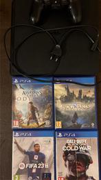 Ps4 met spellen, Spelcomputers en Games, Spelcomputers | Sony PlayStation 4, Ophalen of Verzenden, Zo goed als nieuw, Met harde schijf