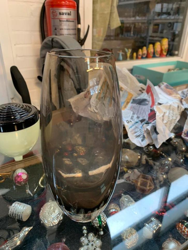 Vaas Fins Scandinavische glazen design vaas, Antiek en Kunst, Antiek | Glas en Kristal, Ophalen of Verzenden